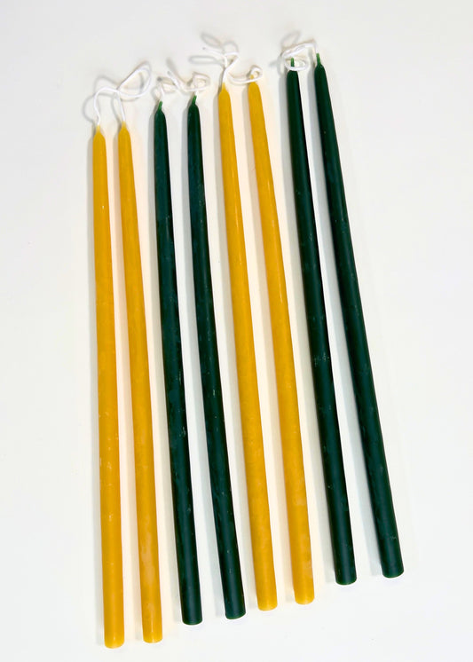 Thin Taper Beeswax Candles